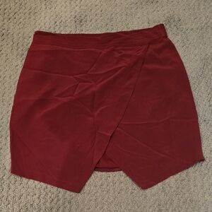 Madewell Deep Red Skirt